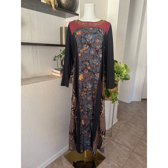 Soft Surroundings Sultana Maxi Dress Embroidered, Beaded and Sequin Embellished - Picture 5 of 10